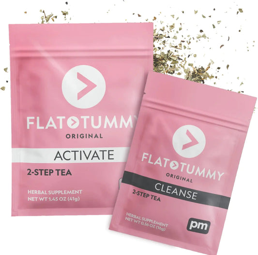 Flat Tummy Tea 2-Week Detox Herbal Tea To Help Kick That Bloated and Sluggish Feeling