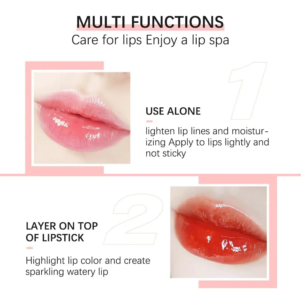 Hydrating Lip Glow Oil, Moisturizing Lip Glow Oil, Lip Plumper Gloss, Transparent Lip Gloss, Lip Oil, Plumping Lip Oil, Lip Balm, Tinted Lip Balm Lip Care Green apple